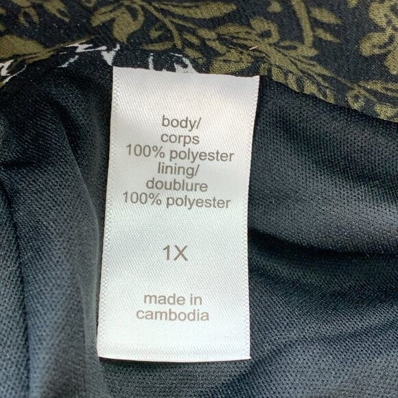 Maurices Midi Skirt sz 1X Faux Wrap Long Pull on Elastic Waist Floral New NWT - Picture 7 of 8